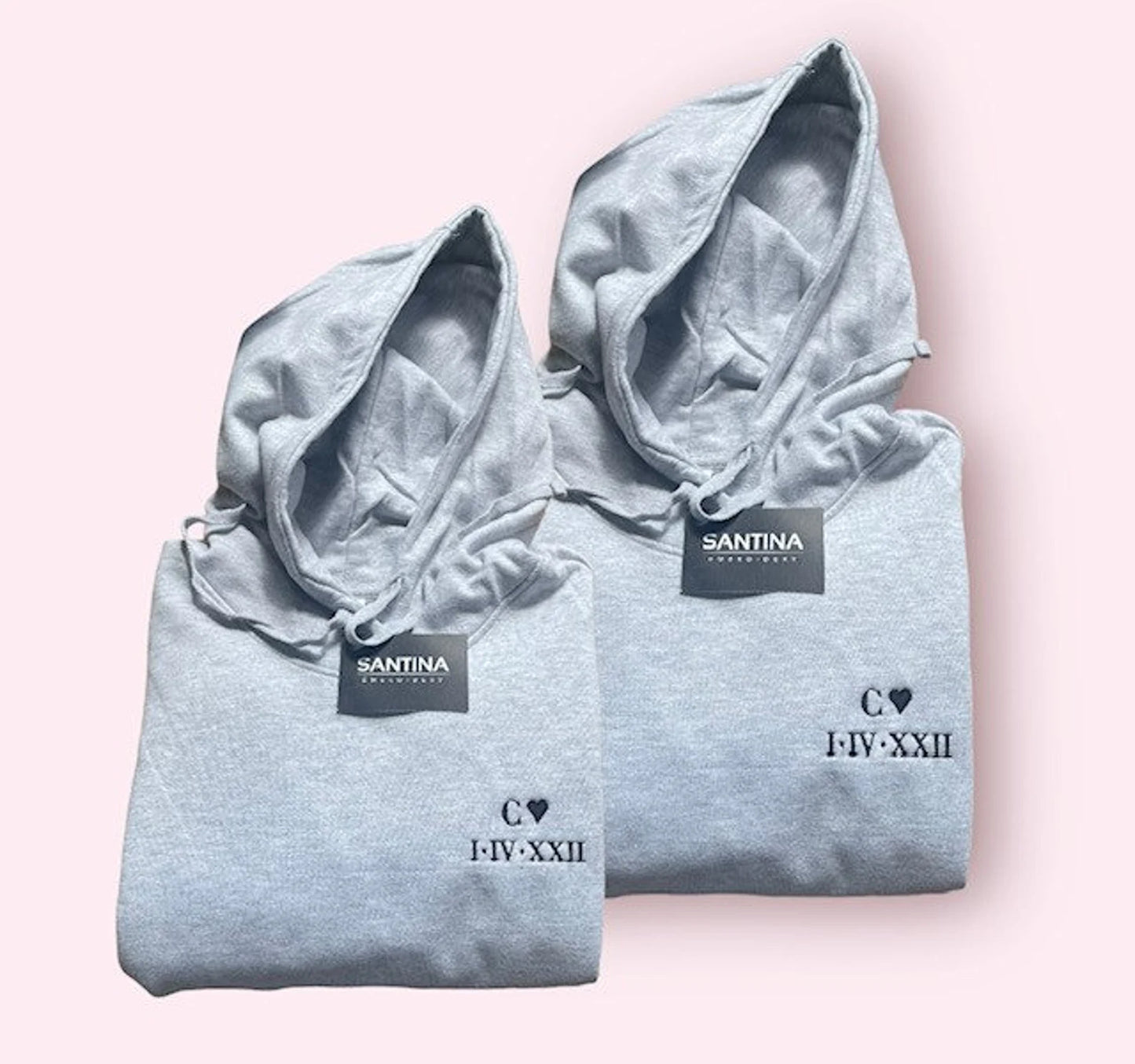 Personalized Roman Numeral and Initial Hoodie
