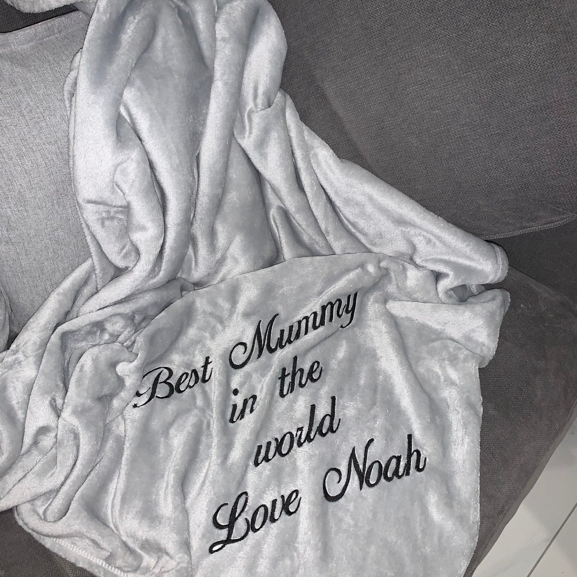 Snuggle up in style with our personalized soft blanket