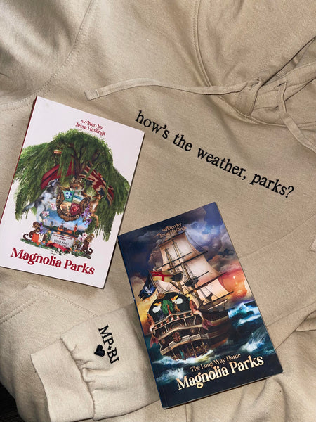 Magnolia Parks embroidered sweatshirt hoodie, booktok book merch. – Santina  Embroidery